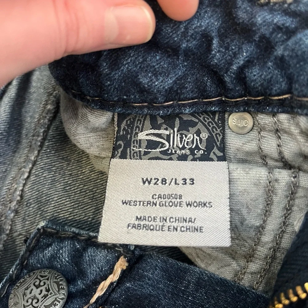 Silver Jeans Co Suki Women’s Embroidered Jeans W28 L33 - Picture 7 of 7